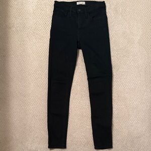 Madewell High-Rise Black Skinny Jeans